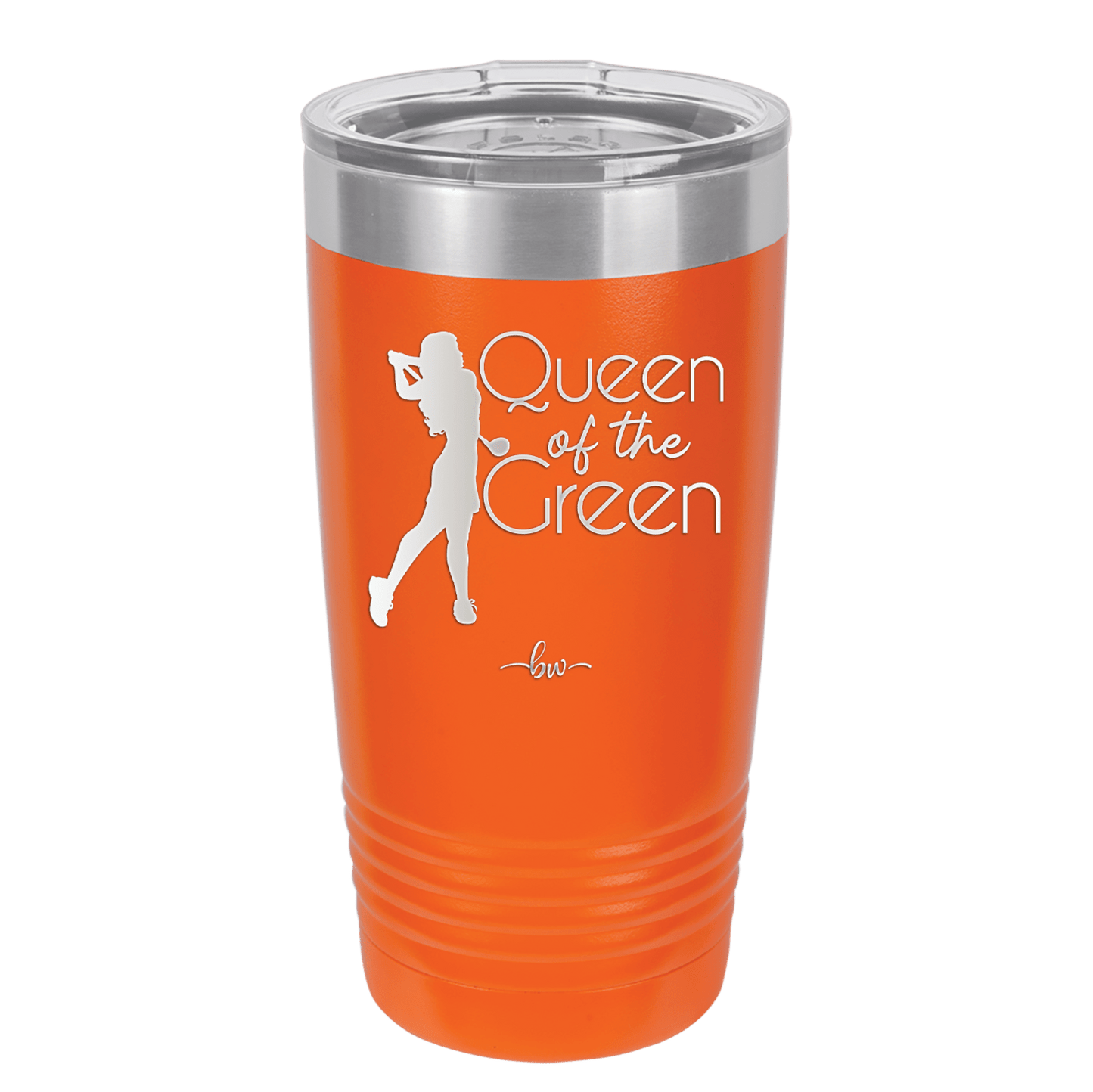 Queen of the Green Woman Golf 1 - Laser Engraved Stainless Steel Drinkware - 1672 -