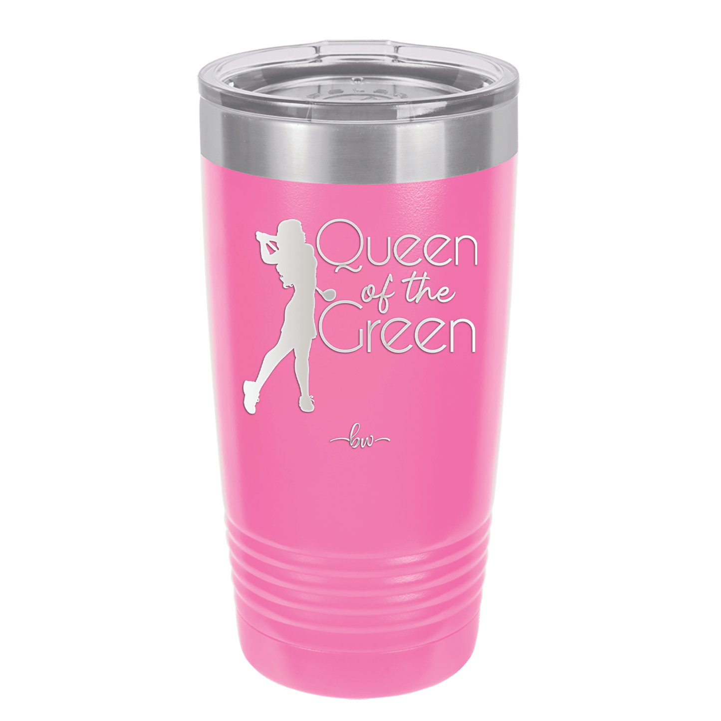 Queen of the Green Woman Golf 1 - Laser Engraved Stainless Steel Drinkware - 1672 -