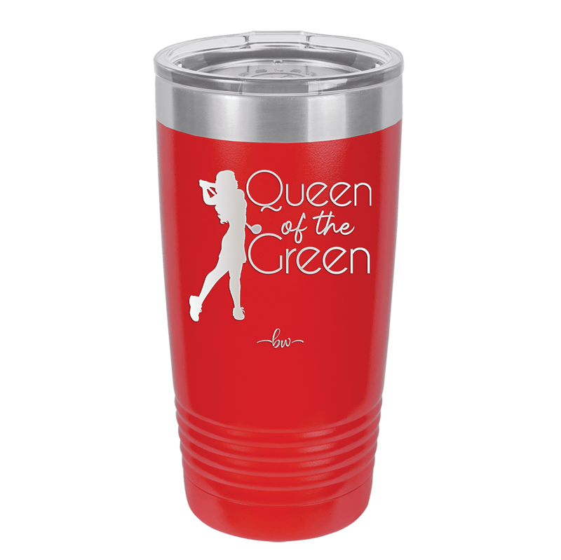 Queen of the Green Woman Golf 1 - Laser Engraved Stainless Steel Drinkware - 1672 -
