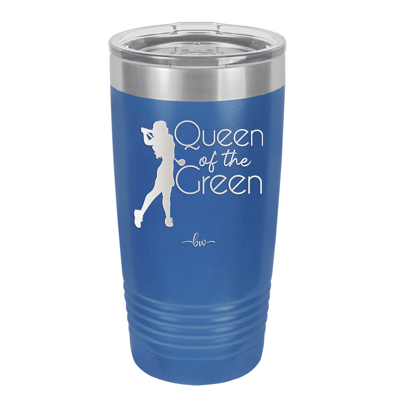 Queen of the Green Woman Golf 1 - Laser Engraved Stainless Steel Drinkware - 1672 -