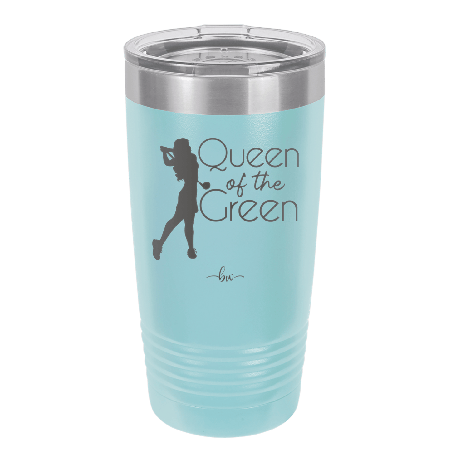 Queen of the Green Woman Golf 1 - Laser Engraved Stainless Steel Drinkware - 1672 -
