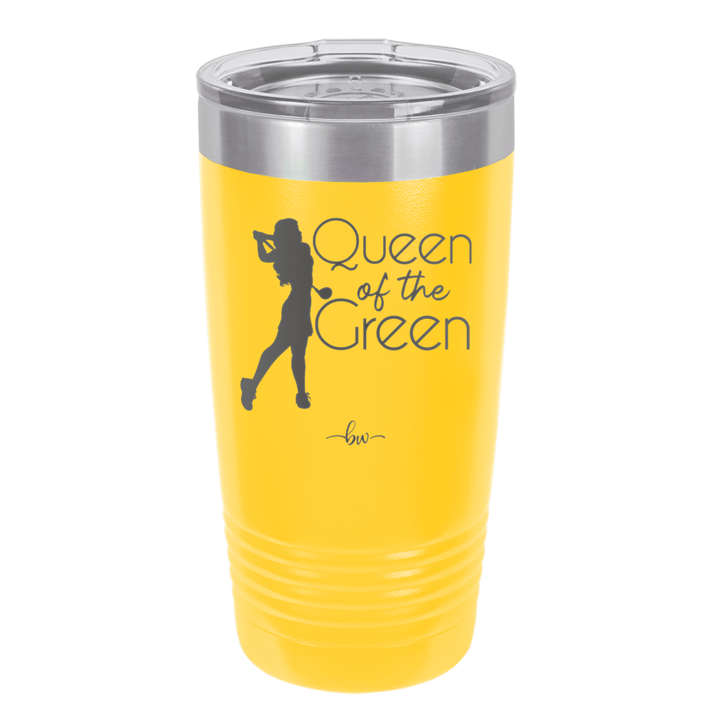 Queen of the Green Woman Golf 1 - Laser Engraved Stainless Steel Drinkware - 1672 -