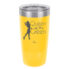 Queen of the Green Woman Golf 1 - Laser Engraved Stainless Steel Drinkware - 1672 -