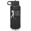 Queen of the Green Woman Golf 1 - Laser Engraved Stainless Steel Drinkware - 1672 -