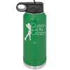 Queen of the Green Woman Golf 1 - Laser Engraved Stainless Steel Drinkware - 1672 -