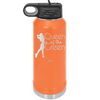 Queen of the Green Woman Golf 1 - Laser Engraved Stainless Steel Drinkware - 1672 -
