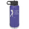 Queen of the Green Woman Golf 1 - Laser Engraved Stainless Steel Drinkware - 1672 -