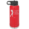 Queen of the Green Woman Golf 1 - Laser Engraved Stainless Steel Drinkware - 1672 -