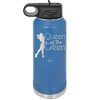 Queen of the Green Woman Golf 1 - Laser Engraved Stainless Steel Drinkware - 1672 -