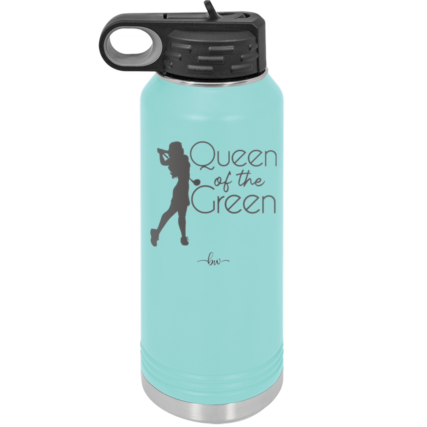 Queen of the Green Woman Golf 1 - Laser Engraved Stainless Steel Drinkware - 1672 -