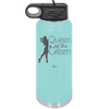 Queen of the Green Woman Golf 1 - Laser Engraved Stainless Steel Drinkware - 1672 -