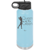 Queen of the Green Woman Golf 1 - Laser Engraved Stainless Steel Drinkware - 1672 -