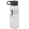 Queen of the Green Woman Golf 1 - Laser Engraved Stainless Steel Drinkware - 1672 -