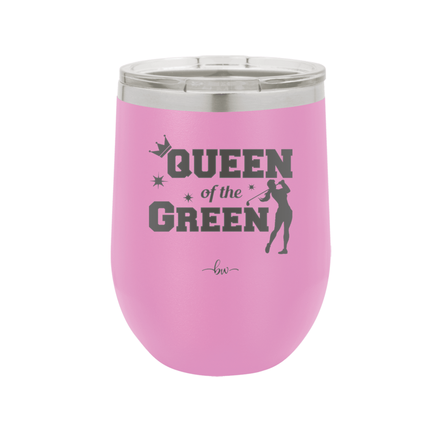 Queen of the Green Woman Golf 2 - Laser Engraved Stainless Steel Drinkware - 1673 -