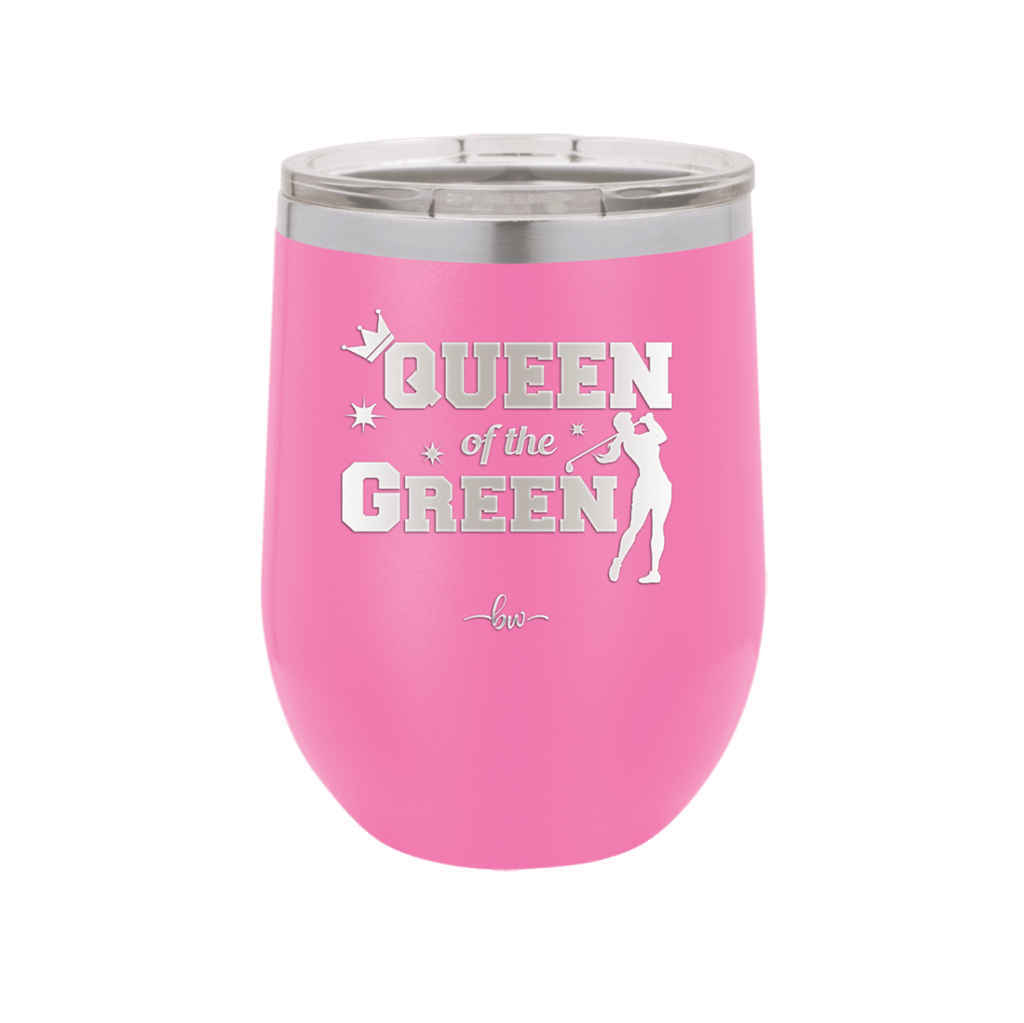 Queen of the Green Woman Golf 2 - Laser Engraved Stainless Steel Drinkware - 1673 -