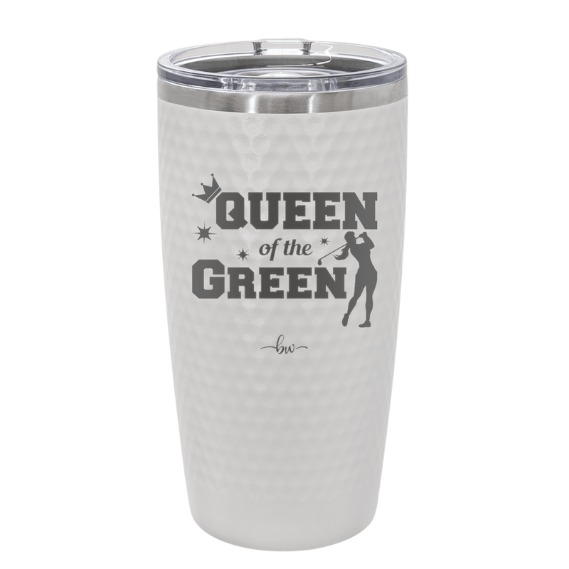 Queen of the Green Woman Golf 2 - Laser Engraved Stainless Steel Drinkware - 1673 -