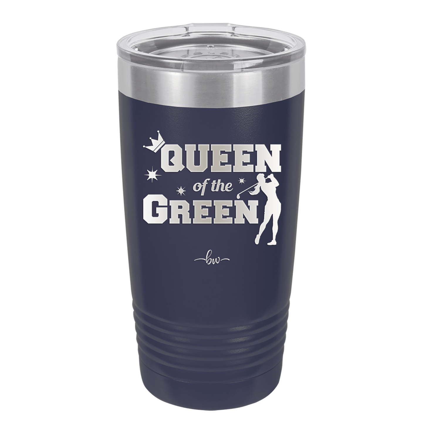 Queen of the Green Woman Golf 2 - Laser Engraved Stainless Steel Drinkware - 1673 -