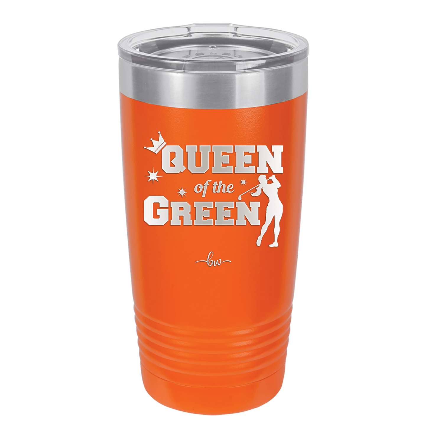 Queen of the Green Woman Golf 2 - Laser Engraved Stainless Steel Drinkware - 1673 -
