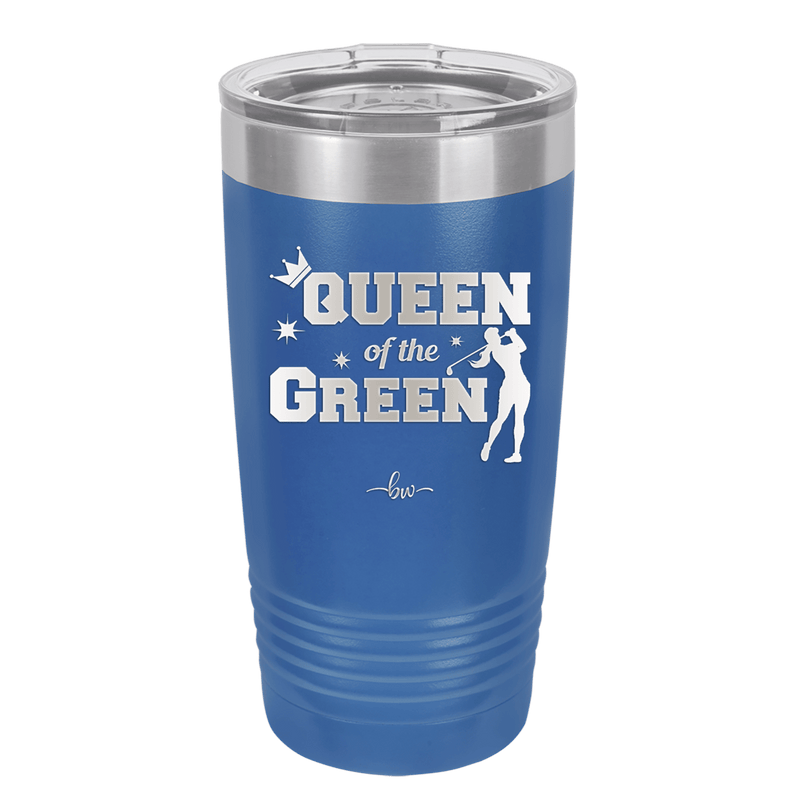 Queen of the Green Woman Golf 2 - Laser Engraved Stainless Steel Drinkware - 1673 -