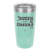 Queen of the Green Woman Golf 2 - Laser Engraved Stainless Steel Drinkware - 1673 -