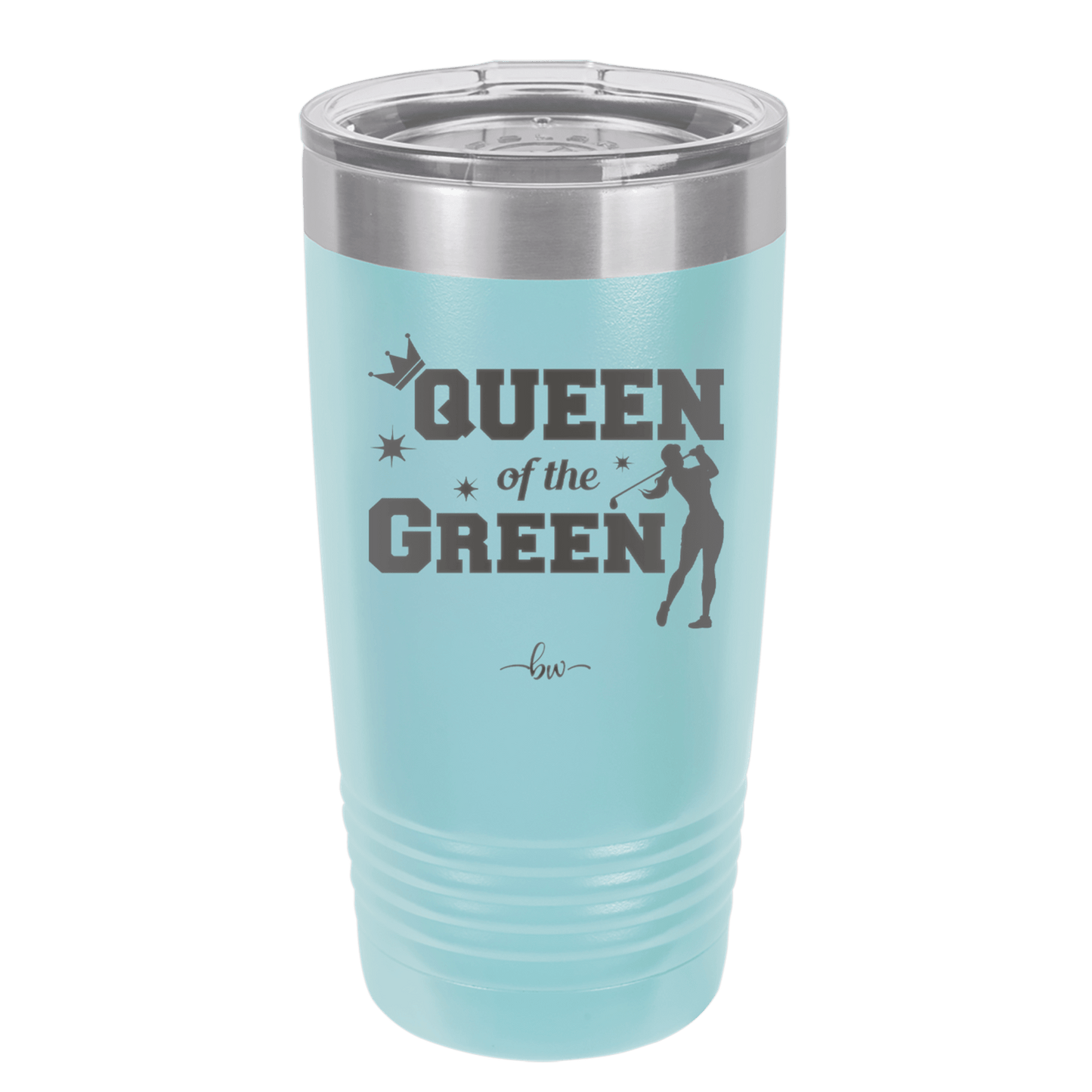 Queen of the Green Woman Golf 2 - Laser Engraved Stainless Steel Drinkware - 1673 -