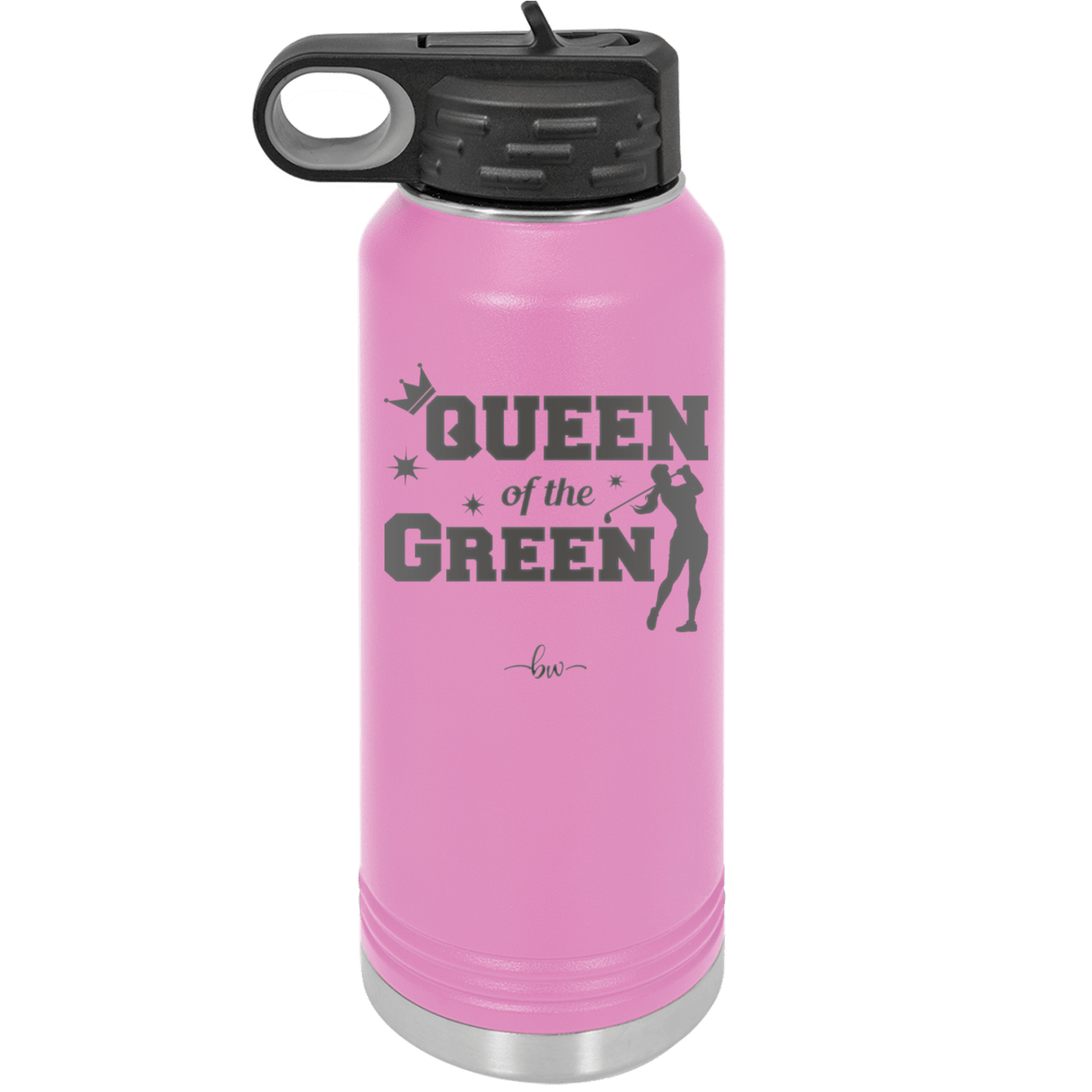 Queen of the Green Woman Golf 2 - Laser Engraved Stainless Steel Drinkware - 1673 -