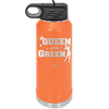 Queen of the Green Woman Golf 2 - Laser Engraved Stainless Steel Drinkware - 1673 -