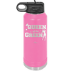Queen of the Green Woman Golf 2 - Laser Engraved Stainless Steel Drinkware - 1673 -