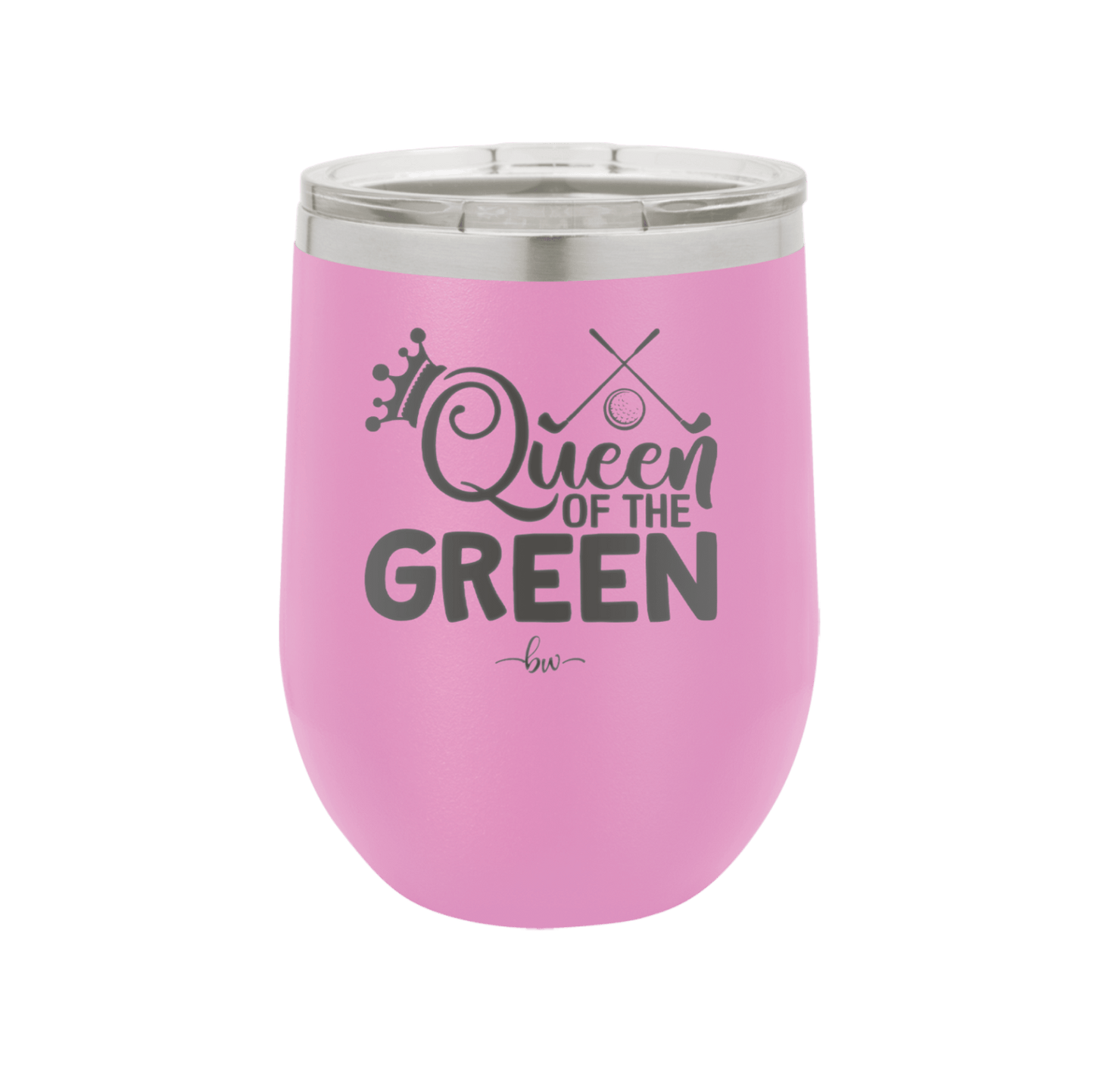 Queen of the Green Woman Golf 3 - Laser Engraved Stainless Steel Drinkware - 1674 -