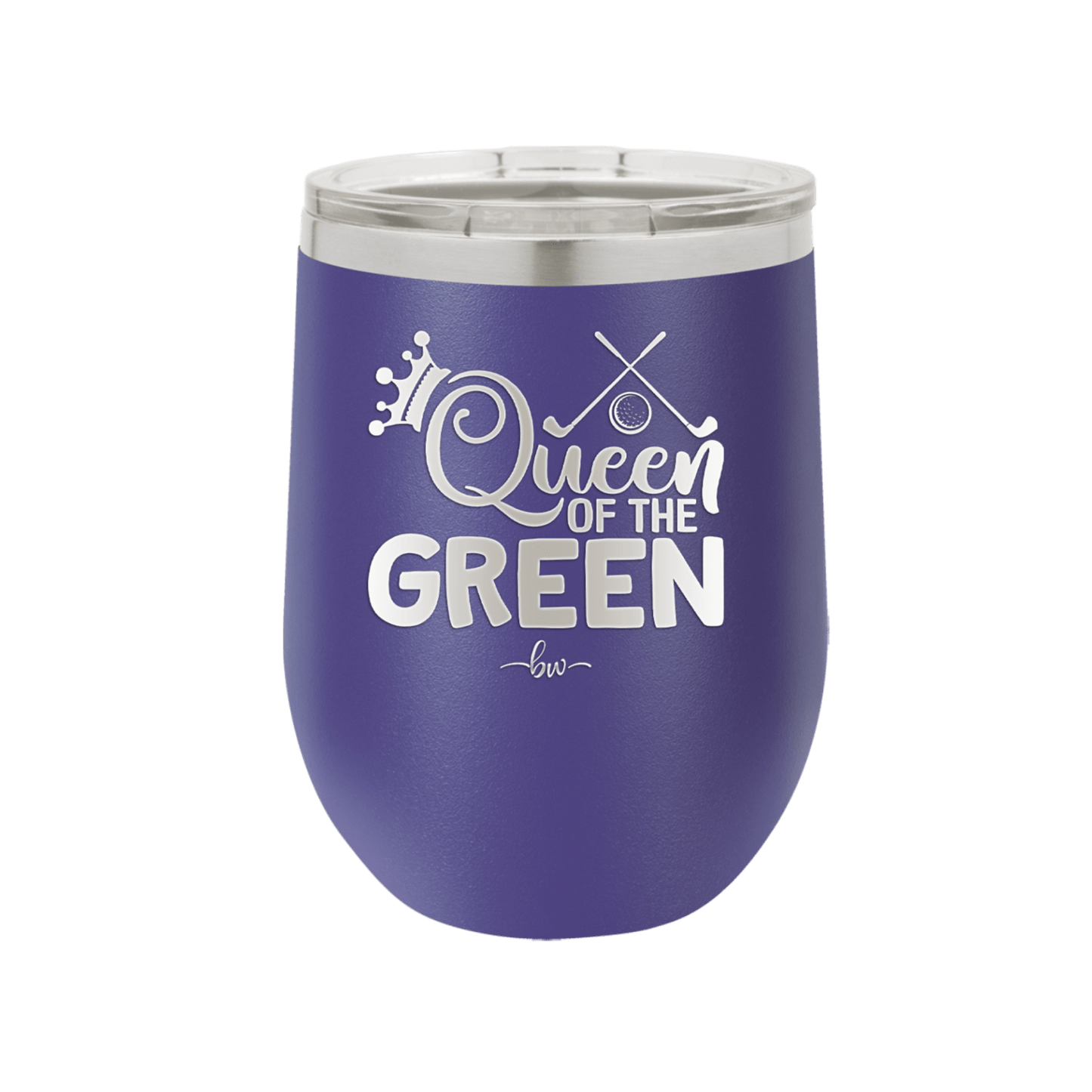Queen of the Green Woman Golf 3 - Laser Engraved Stainless Steel Drinkware - 1674 -
