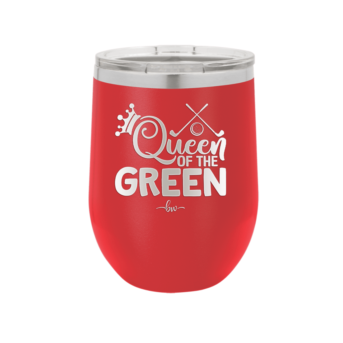 Queen of the Green Woman Golf 3 - Laser Engraved Stainless Steel Drinkware - 1674 -
