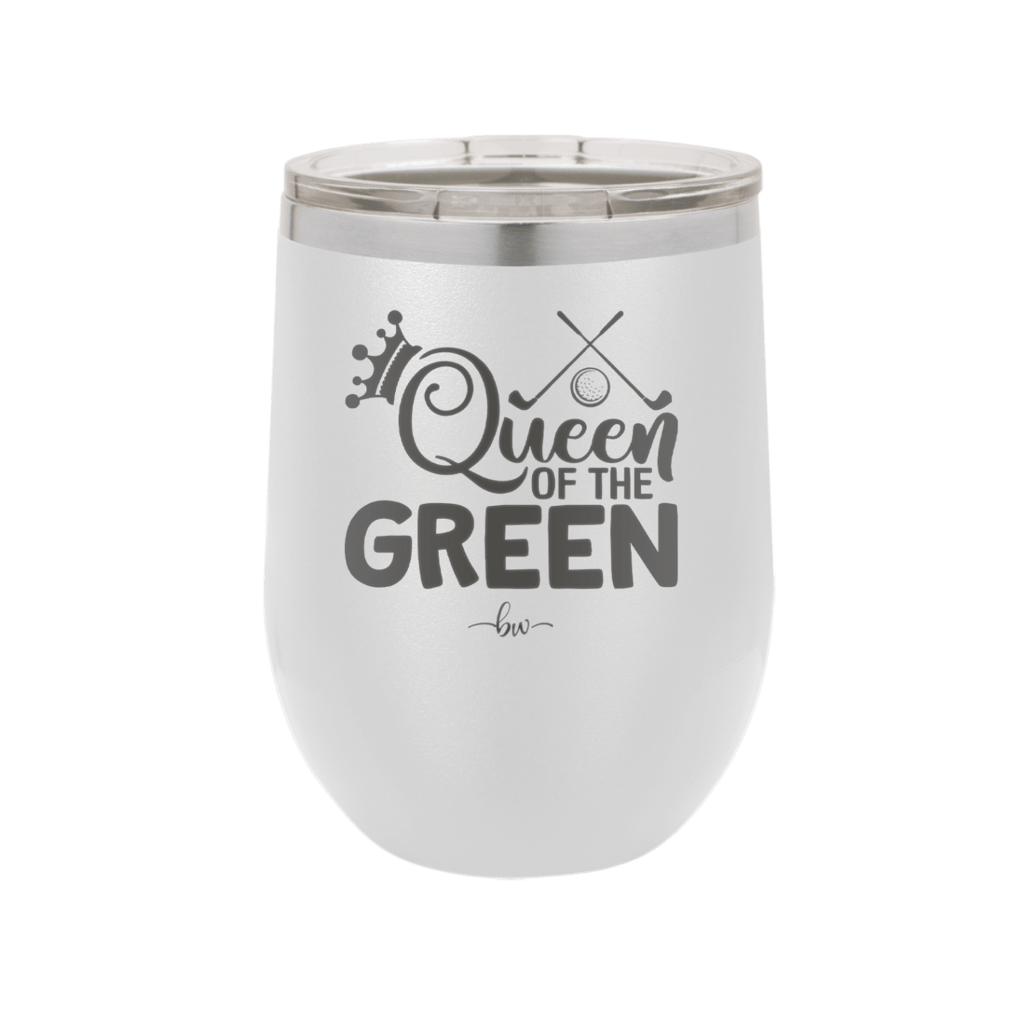 Queen of the Green Woman Golf 3 - Laser Engraved Stainless Steel Drinkware - 1674 -