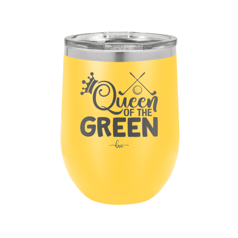 Queen of the Green Woman Golf 3 - Laser Engraved Stainless Steel Drinkware - 1674 -