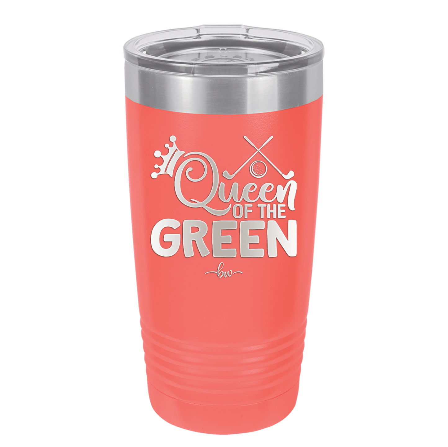 Queen of the Green Woman Golf 3 - Laser Engraved Stainless Steel Drinkware - 1674 -