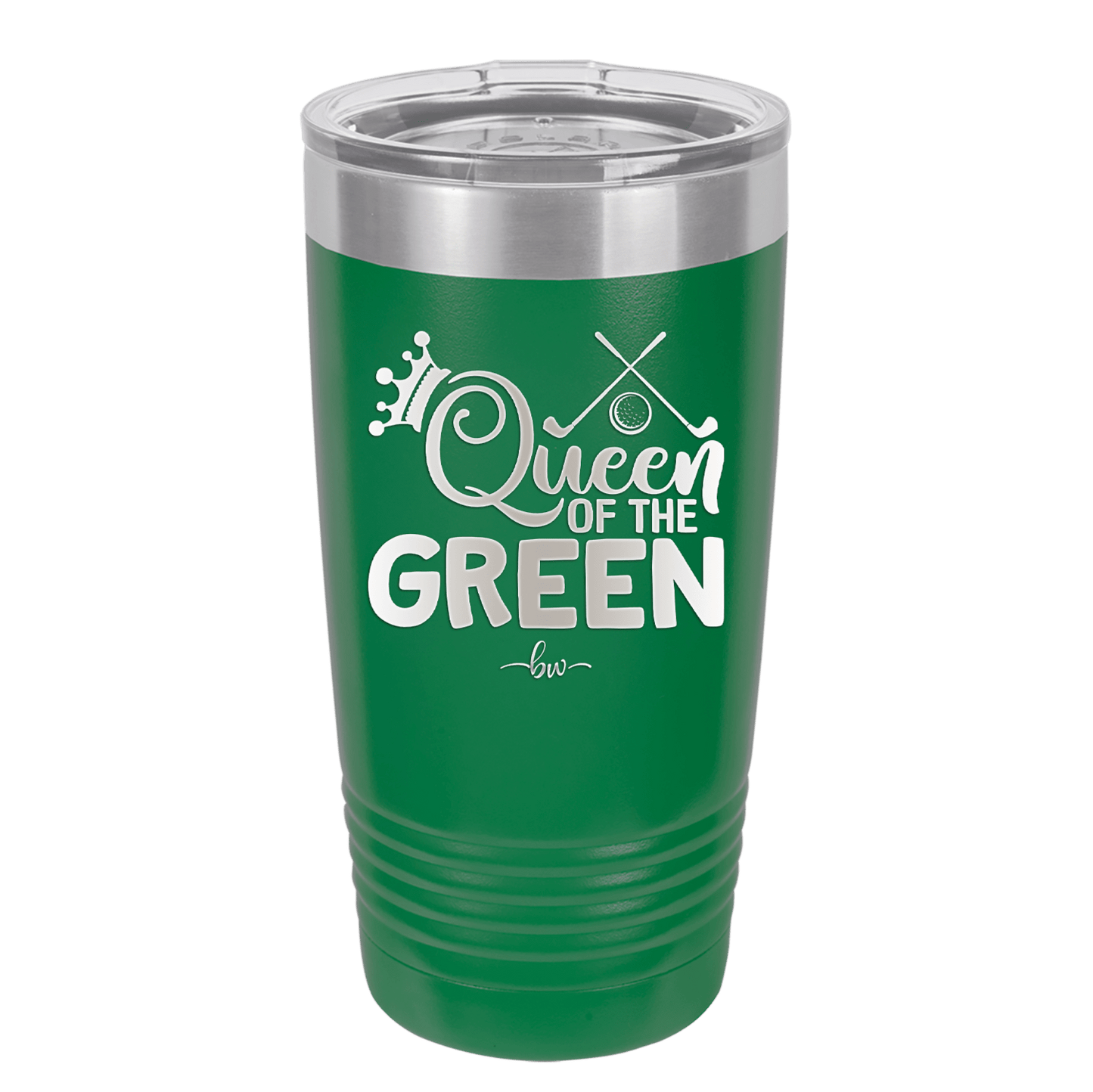 Queen of the Green Woman Golf 3 - Laser Engraved Stainless Steel Drinkware - 1674 -