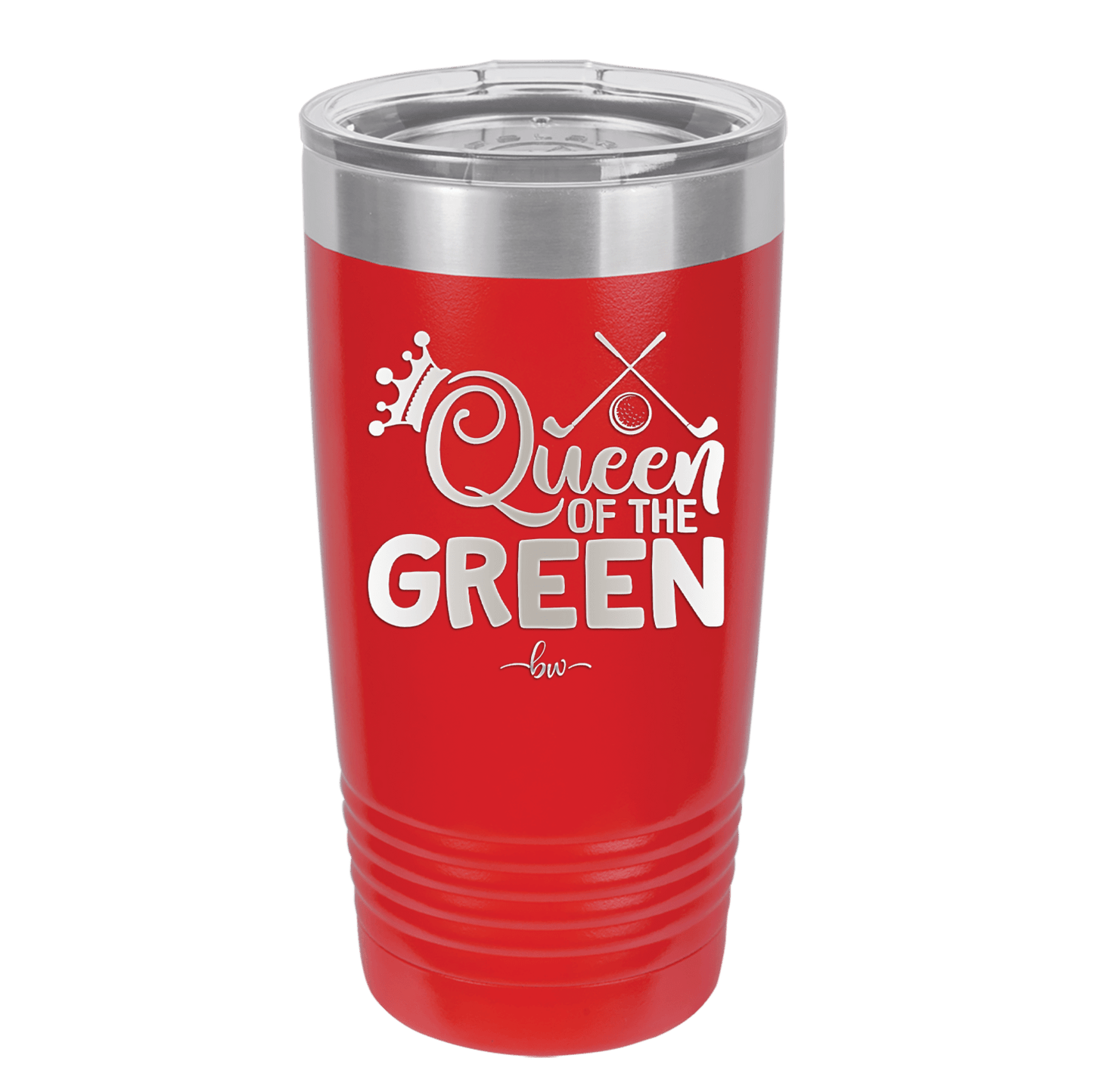 Queen of the Green Woman Golf 3 - Laser Engraved Stainless Steel Drinkware - 1674 -