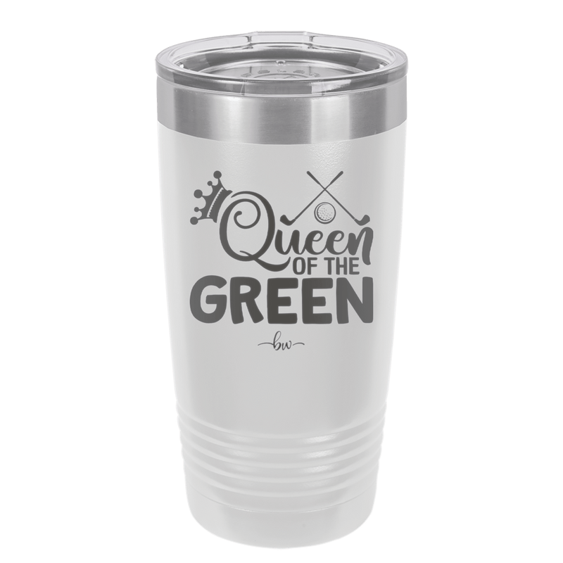 Queen of the Green Woman Golf 3 - Laser Engraved Stainless Steel Drinkware - 1674 -