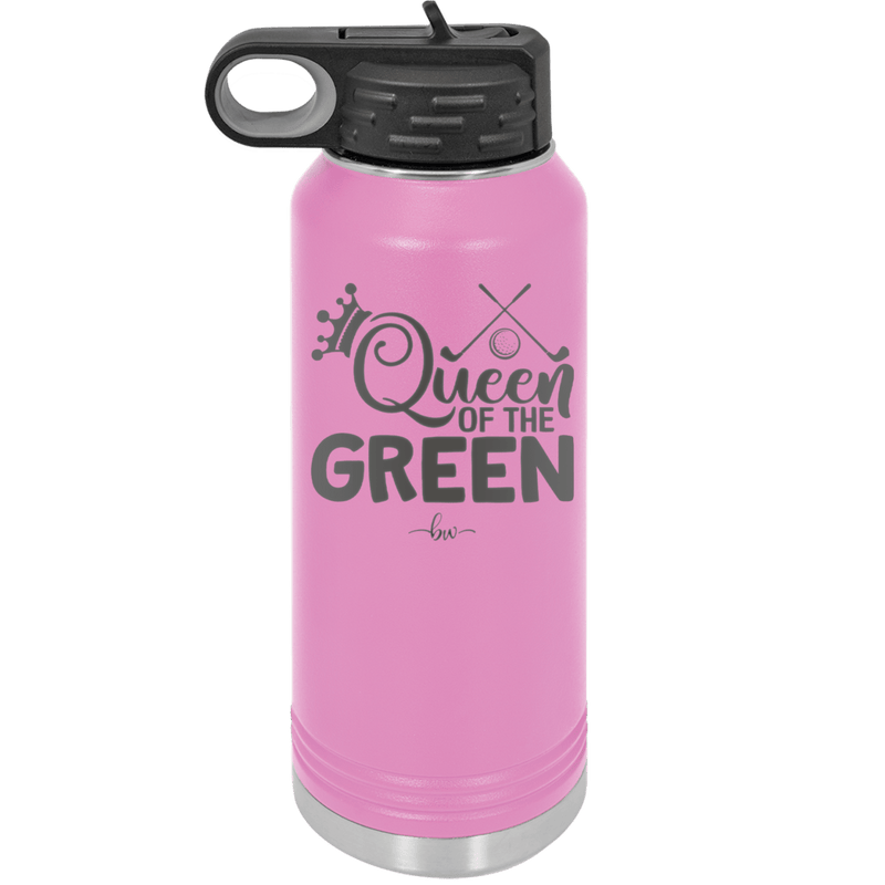 Queen of the Green Woman Golf 3 - Laser Engraved Stainless Steel Drinkware - 1674 -