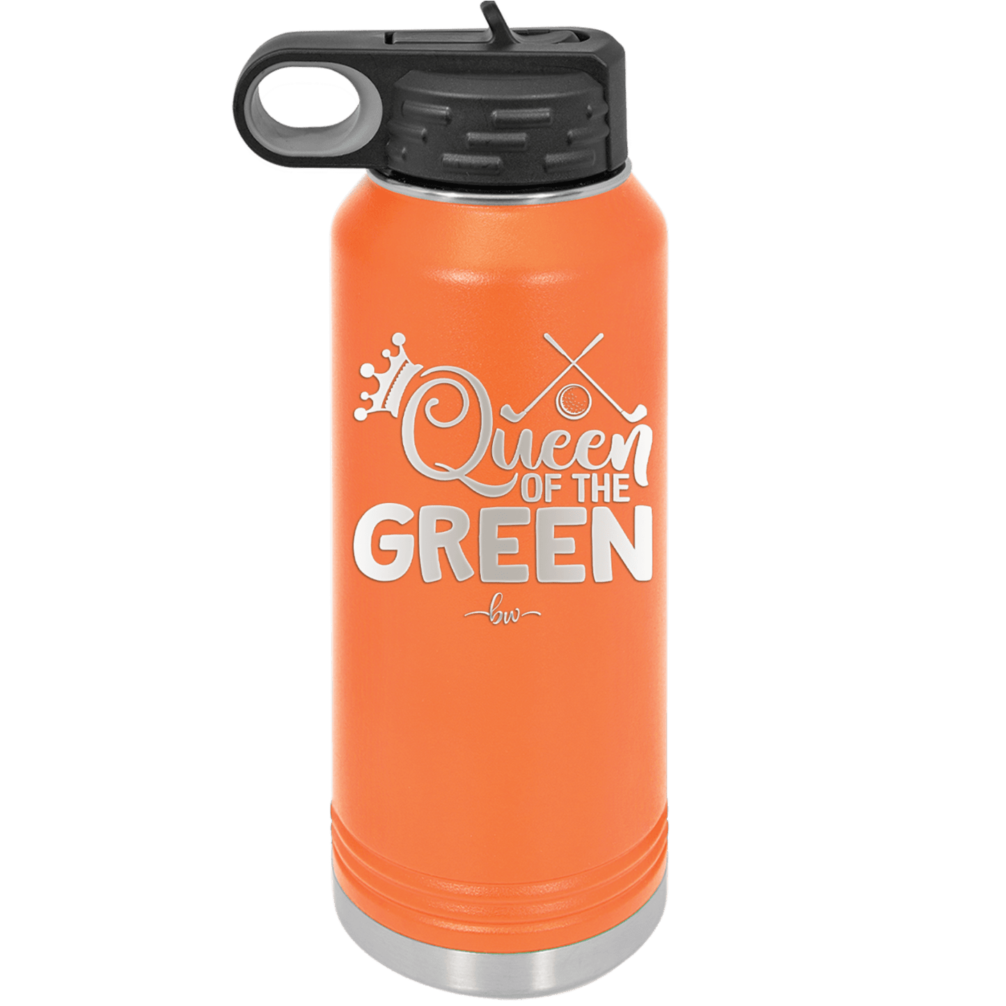 Queen of the Green Woman Golf 3 - Laser Engraved Stainless Steel Drinkware - 1674 -