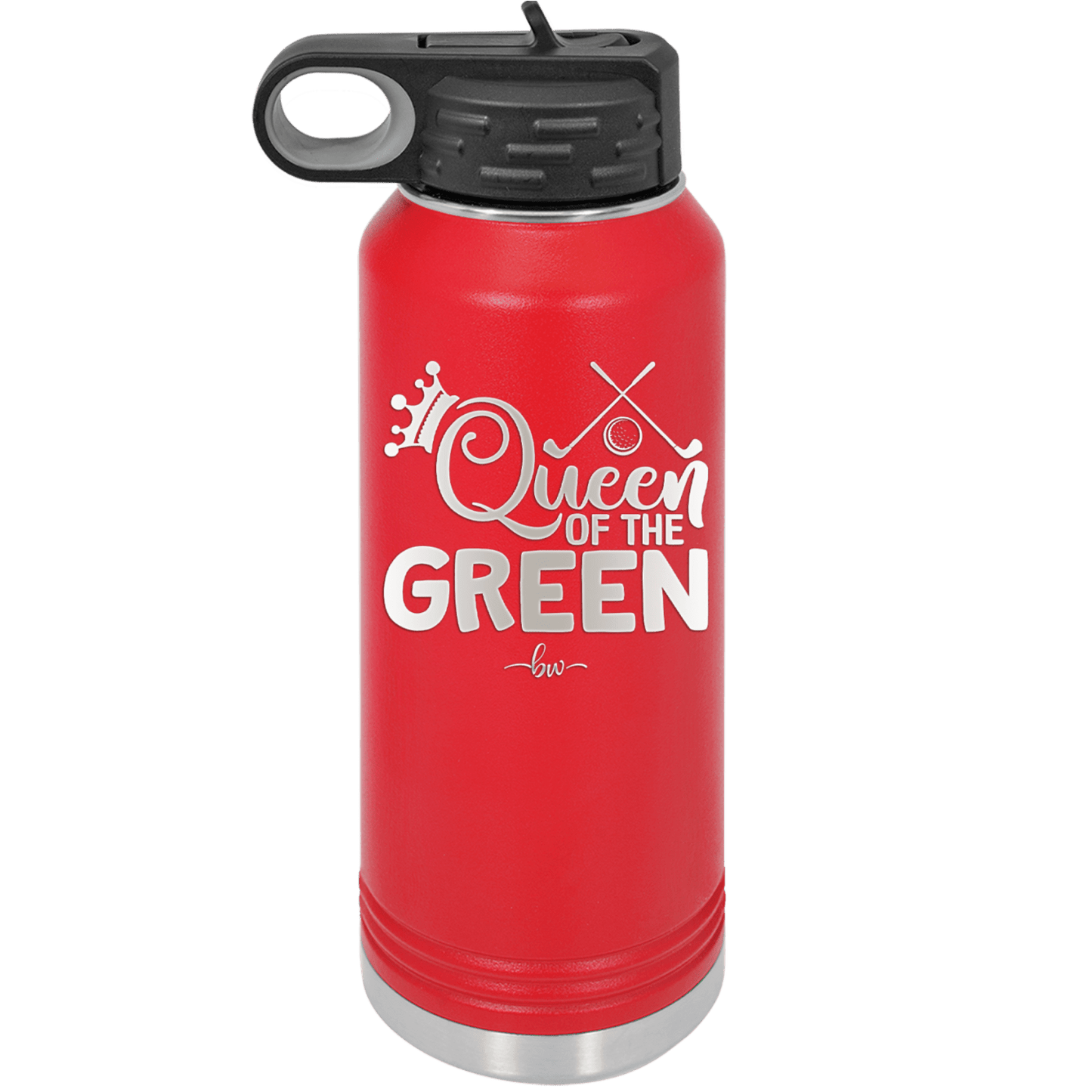 Queen of the Green Woman Golf 3 - Laser Engraved Stainless Steel Drinkware - 1674 -