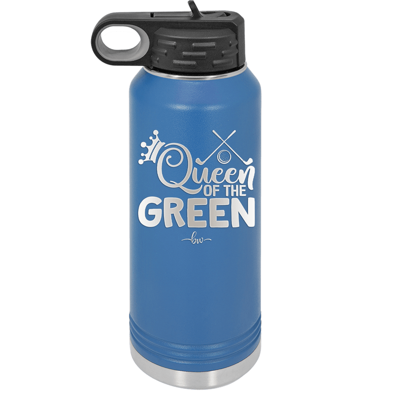 Queen of the Green Woman Golf 3 - Laser Engraved Stainless Steel Drinkware - 1674 -