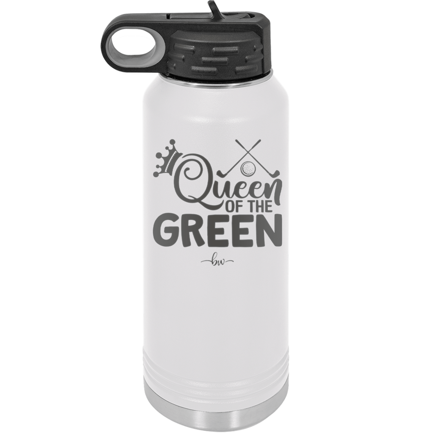 Queen of the Green Woman Golf 3 - Laser Engraved Stainless Steel Drinkware - 1674 -