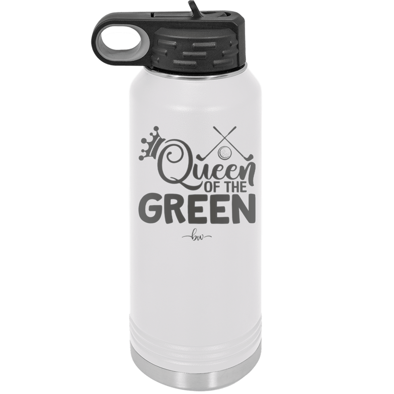 Queen of the Green Woman Golf 3 - Laser Engraved Stainless Steel Drinkware - 1674 -