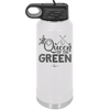 Queen of the Green Woman Golf 3 - Laser Engraved Stainless Steel Drinkware - 1674 -