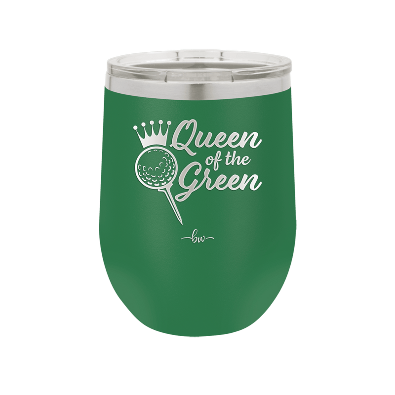 Queen of the Green Woman Golf 4 - Laser Engraved Stainless Steel Drinkware - 1675 -