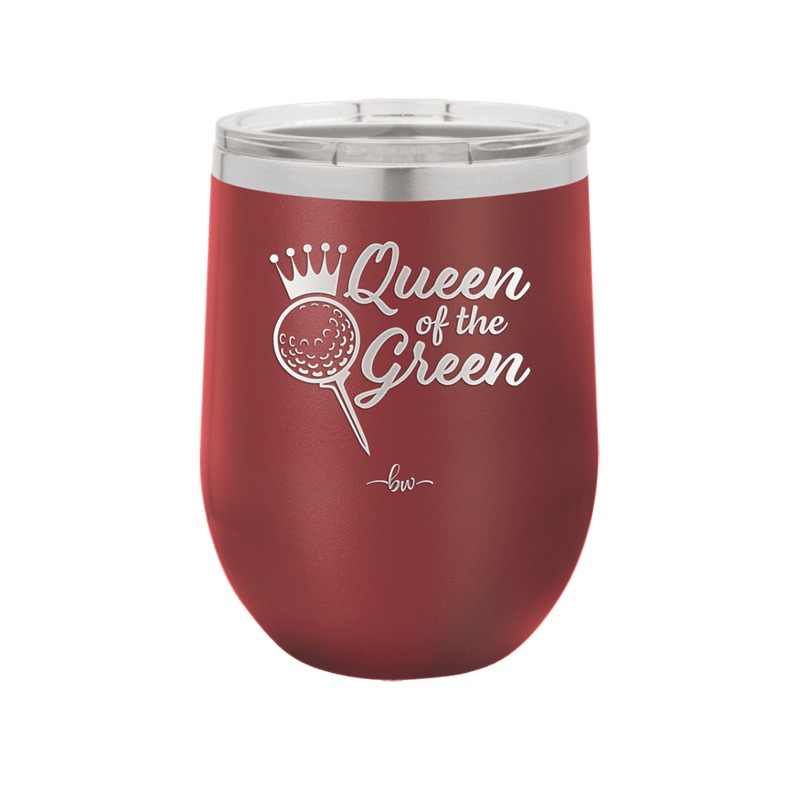 Queen of the Green Woman Golf 4 - Laser Engraved Stainless Steel Drinkware - 1675 -