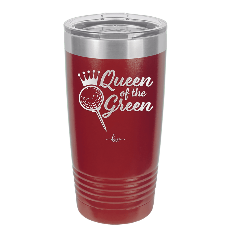 Queen of the Green Woman Golf 4 - Laser Engraved Stainless Steel Drinkware - 1675 -