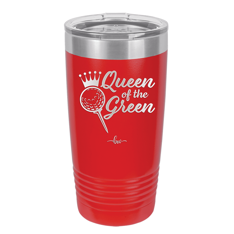 Queen of the Green Woman Golf 4 - Laser Engraved Stainless Steel Drinkware - 1675 -