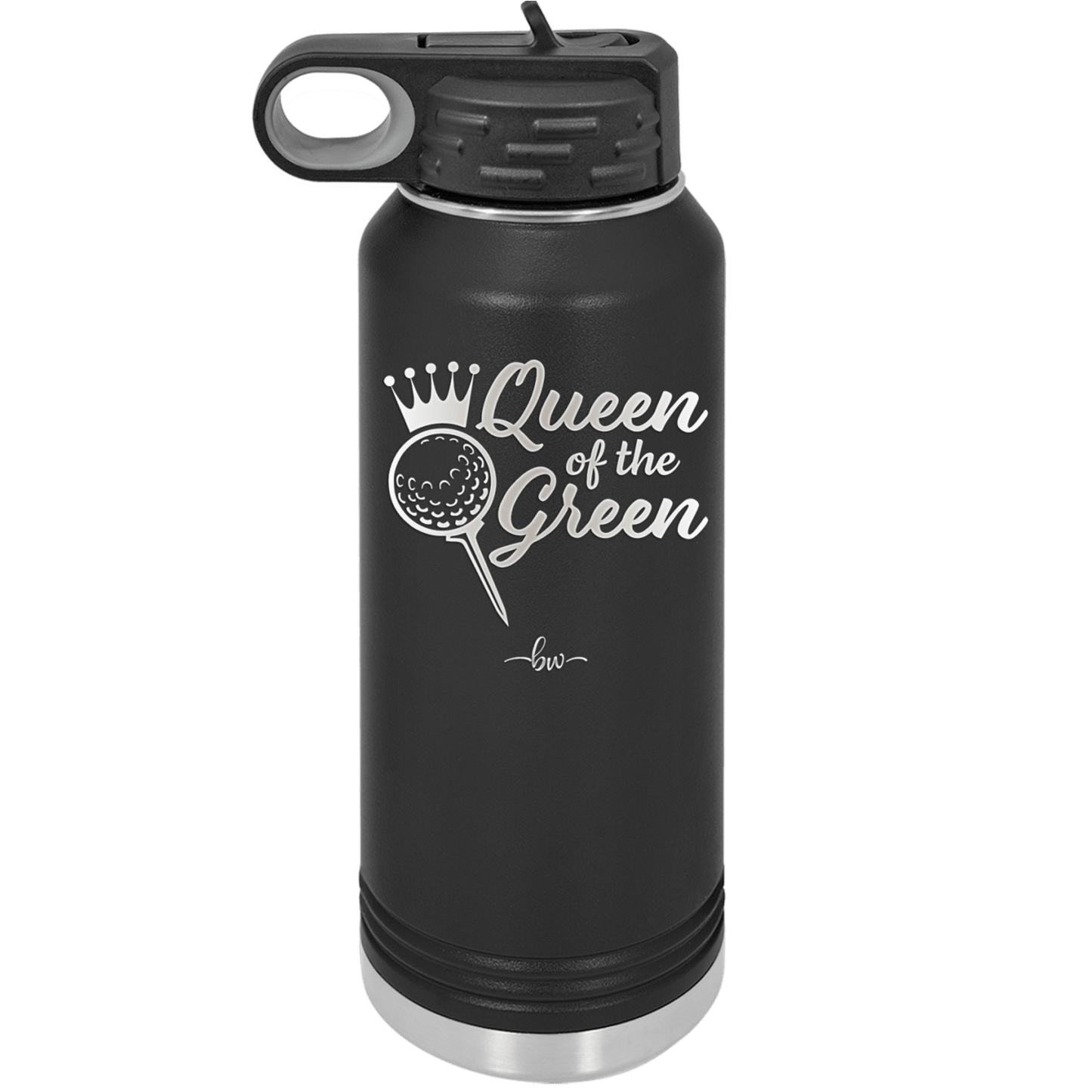 Queen of the Green Woman Golf 4 - Laser Engraved Stainless Steel Drinkware - 1675 -
