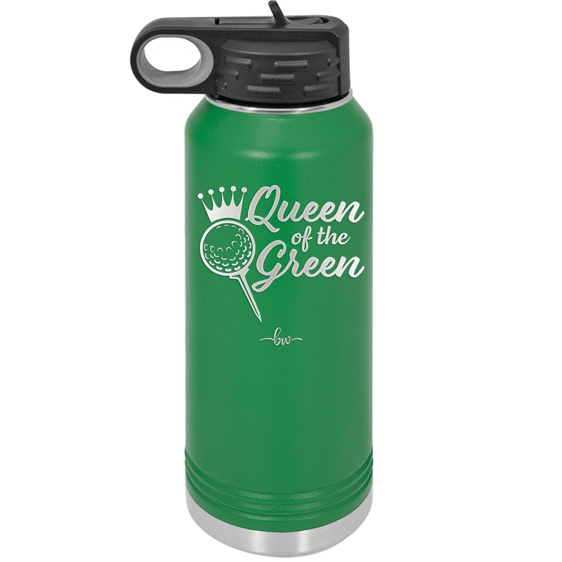 Queen of the Green Woman Golf 4 - Laser Engraved Stainless Steel Drinkware - 1675 -